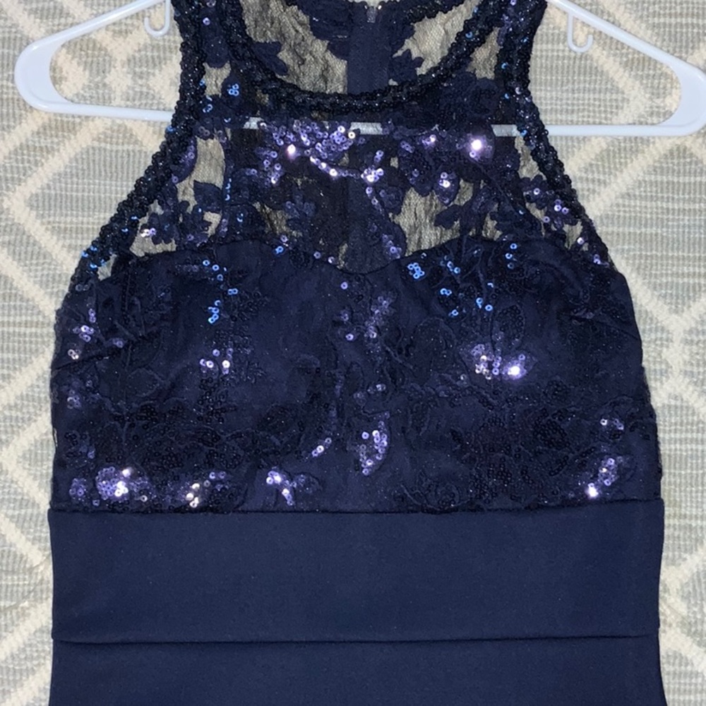 Navy Blue Bodycon Mini Dress